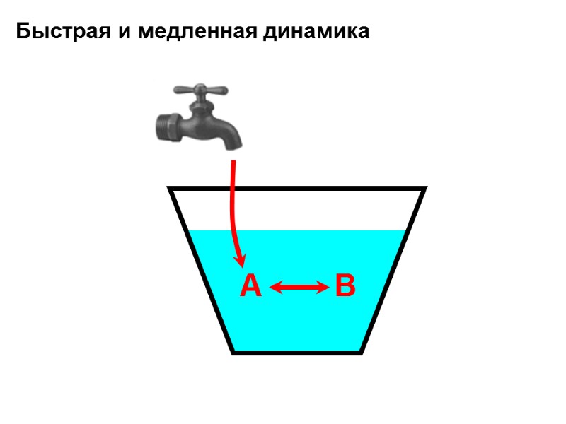 Быстрая и медленная динамика A B